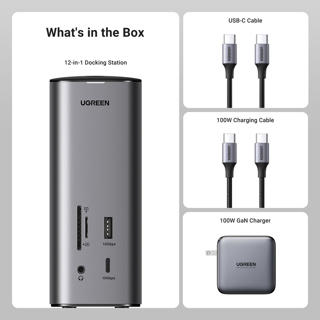 UGREEN Revodok Pro 312 12-in-1 4k HDMI Universal Docking Station