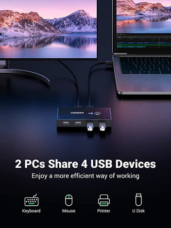 UGREEN USB Switch Box | Share 4 Devices Easily