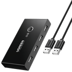 UGREEN USB 2.0 Switch 2 In 4 Output USB KVM Switch