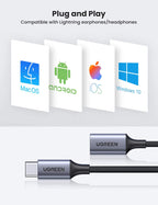 UGREEN USB C to Lightning Audio Adapter