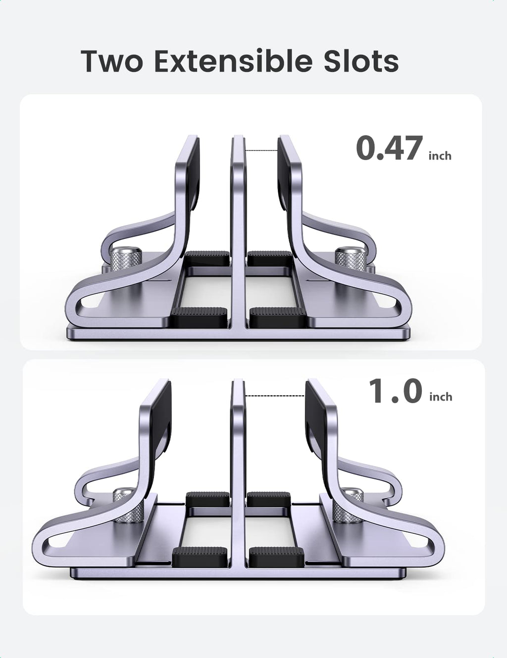 UGREEN Vertical Dual Slot Laptop Stand for Desk