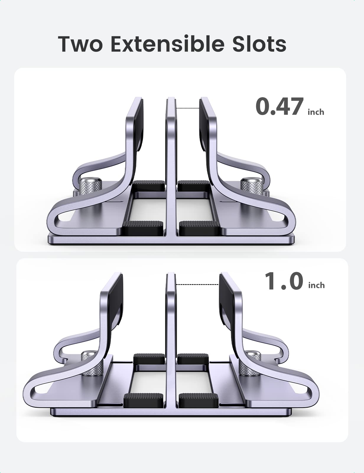 UGREEN Vertical Dual Slot Laptop Stand for Desk